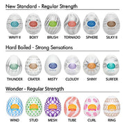 TENGA EGG-VP6(2) Easy Beat EGG Portable Male Masturbator Variety Pack, 6 Pack